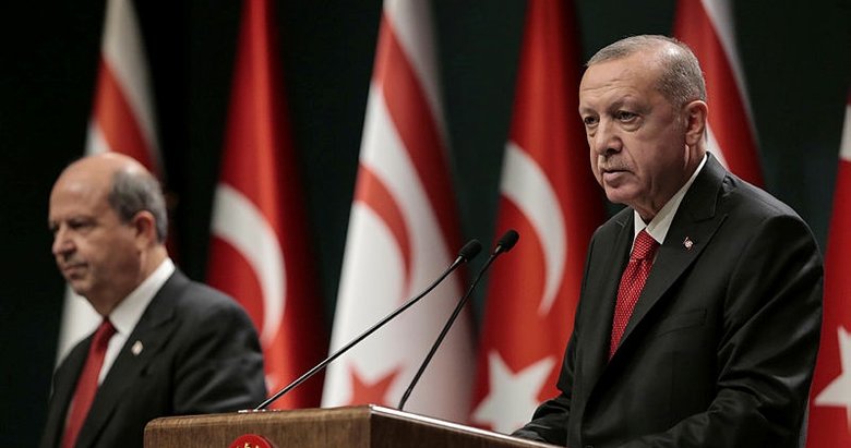 Başkan Erdoğan ve KKTC Cumhurbaşkanı Tatar ile ortak basın toplantısında konuştu