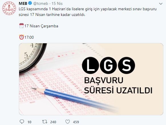 LGS başvurusu nasıl yapılır? 2019 LGS ne zaman?