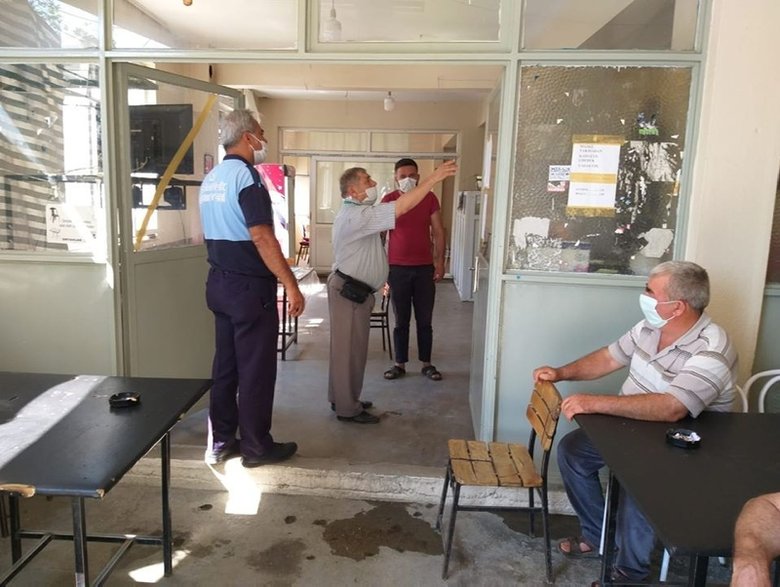 Germencik’te koronavirüs denetimi