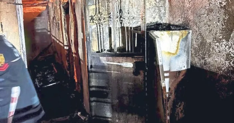 Ev yangını önce anneyi sonra oğlunu öldürdü
