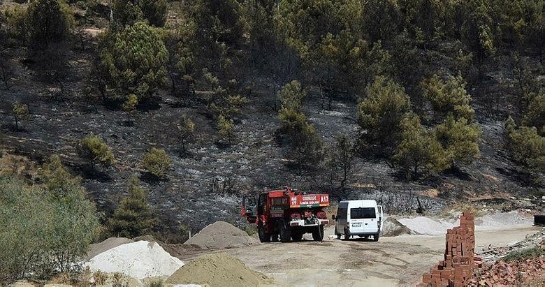 İzmir’deki orman yangınında 15 dekarlık alan zarar gördü