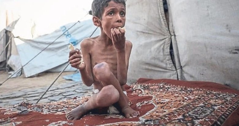 Gazze’de çocukların açlıkla mücadelesi sürüyor
