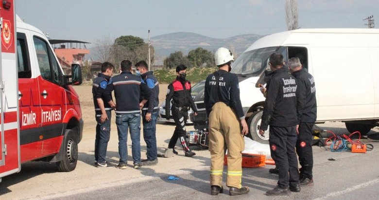 İzmir’de trafik kazası: 1 ölü, 1 ağır yaralı
