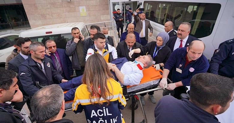 BBP Genel Başkanı Mustafa Destici’nin de içinde bulunduğu makam aracı kaza yaptı
