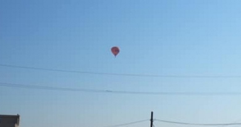 Sıcak hava balonu, hava muhalefeti nedeniyle sürüklendi
