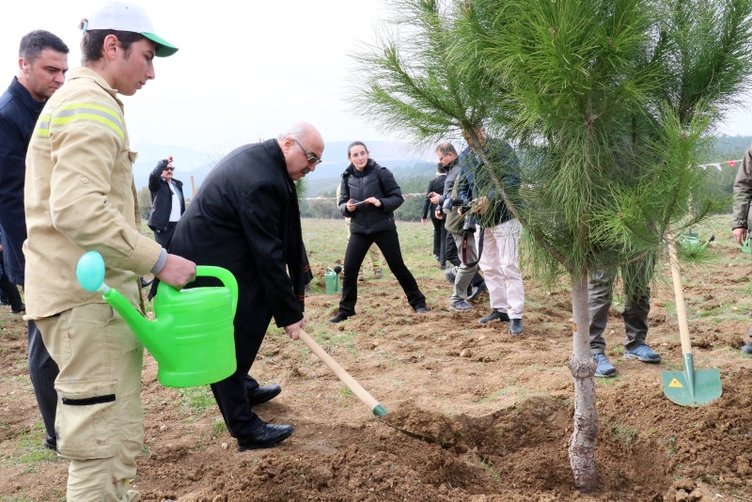 Dünya Ormancılık Günü’nde anlamlı etkinlik! Deprem şehitleri anısına 4 bin fidan toprakla buluşturuldu!