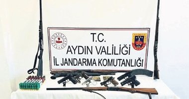Aydın’da cephanelik gibi eve operasyon