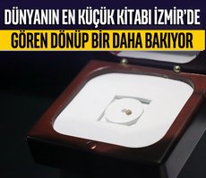 Dünyanın en küçük kitabı İzmir’de