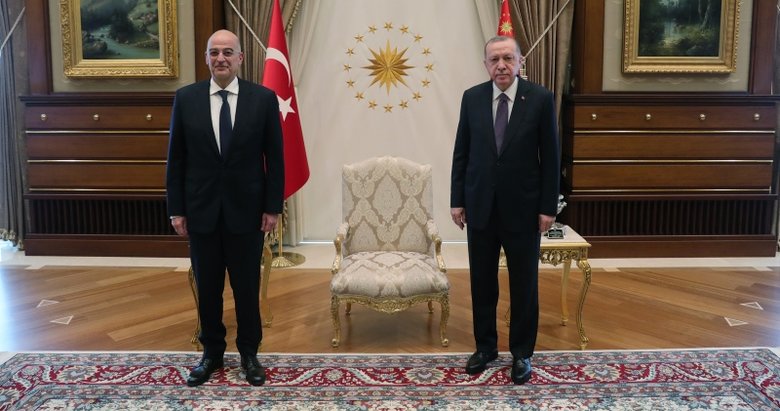 Başkan Erdoğan Yunanistan Dışişleri Bakanı Dendias’ı kabul etti