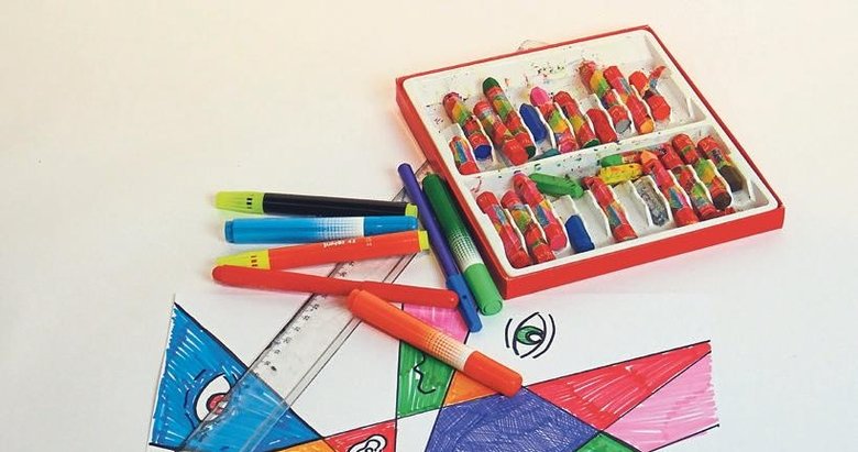 Çocuklara evde sanat