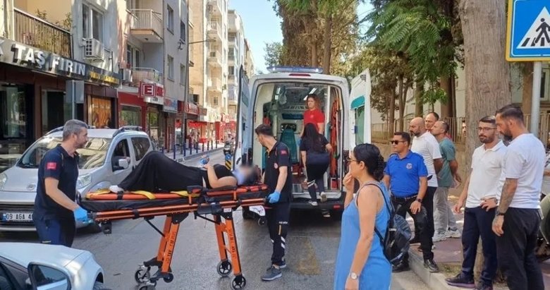 Aydın’da aracın sıkıştırdığı motor savruldu