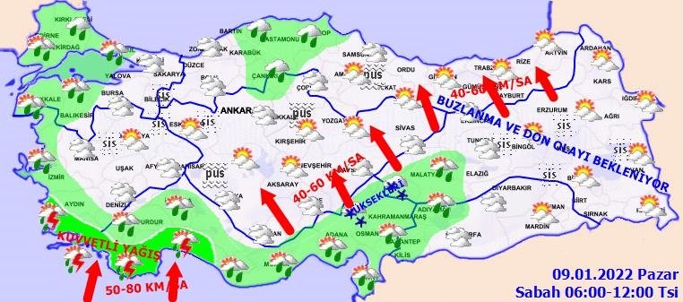 Ege’de ve İzmir’de hava nasıl olacak? Meteoroloji’den sağanak ve sel uyarısı geldi... 9 Ocak hava durumu raporu