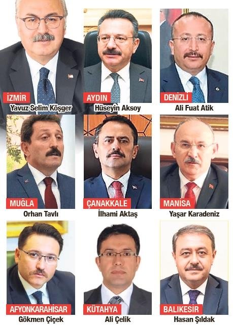 Ege’nin yeni valileri