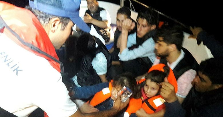 Muğla Bodrum’da 13 düzensiz göçmen yakalandı