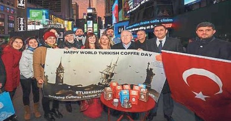 Times Meydanı’nda Türk Kahvesi Günü yapıldı