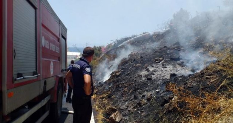 Bodrum’da korkutan yangın! Kontrol altına alındı