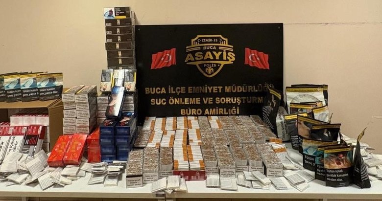 İzmir’de kaçak sigara ve tütün operasyonu