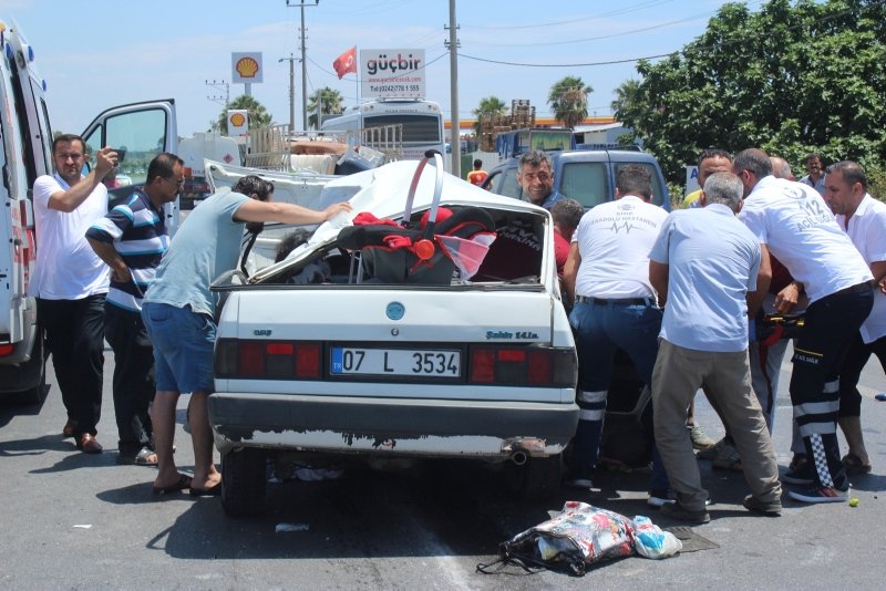 Antalya’da feci kaza