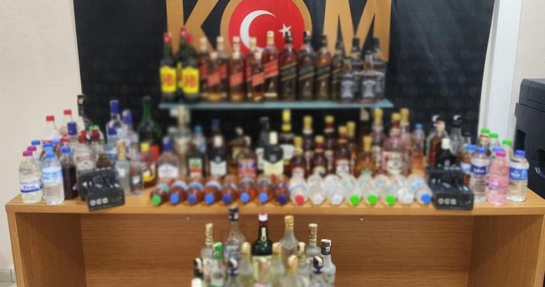 Manisa’da 62 litre gümrük kaçağı alkol ele geçirildi