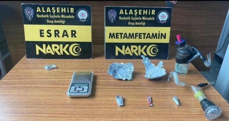 Manisa’da uyuşturucuyla ilgisi olan 3 kişiden biri tutuklandı