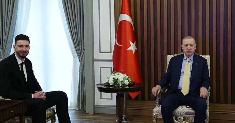 Başkan Erdoğan, Alperen Şengün’ü kabul etti!