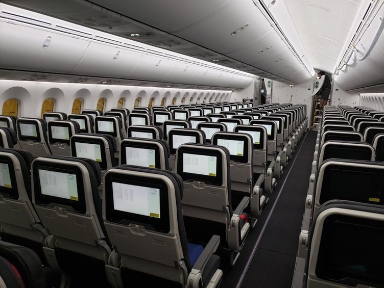THY’nin ilk ’rüya uçağı’nın kabin içi görüntüleri yayınlandı