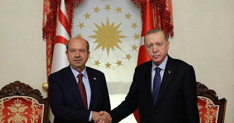 Son dakika... Başkan Erdoğan, KKTC Cumhurbaşkanı Tatar ile görüştü