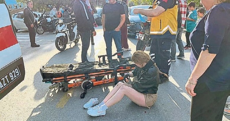 Menteşe’de araçlar birbirine girdi: 2 yaralı
