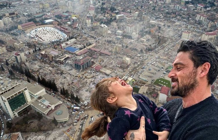 Dünyaca ünlü oyuncu Michele Morrone deprem bölgesinde!