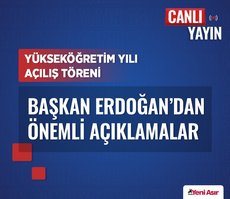 2024- 2025 Yükseköğretim Akademik yılı açılış töreni... Başkan Erdoğan’dan önemli açıklamalar