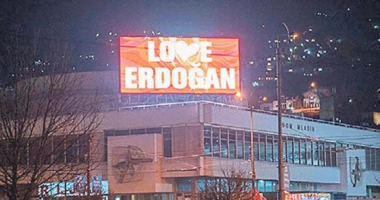 Saraybosna’dan Başkan Erdoğan’a dev destek