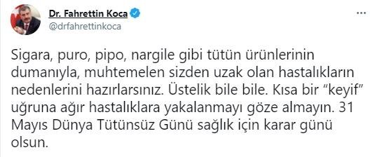 Bakan Koca uyardı: Kısa bir ‘keyif’ uğruna ağır hastalıklara yakalanmayı göze almayın