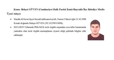 İşte İzmir'de CHP listesindeki terörle bağlantılı adaylar! 