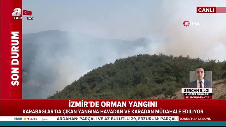 İzmir’de peş peşe orman yangınları