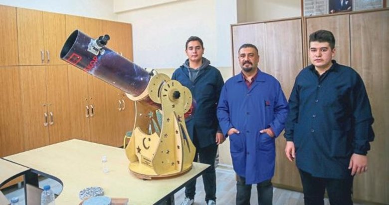 Atık malzemeden teleskop yaptılar