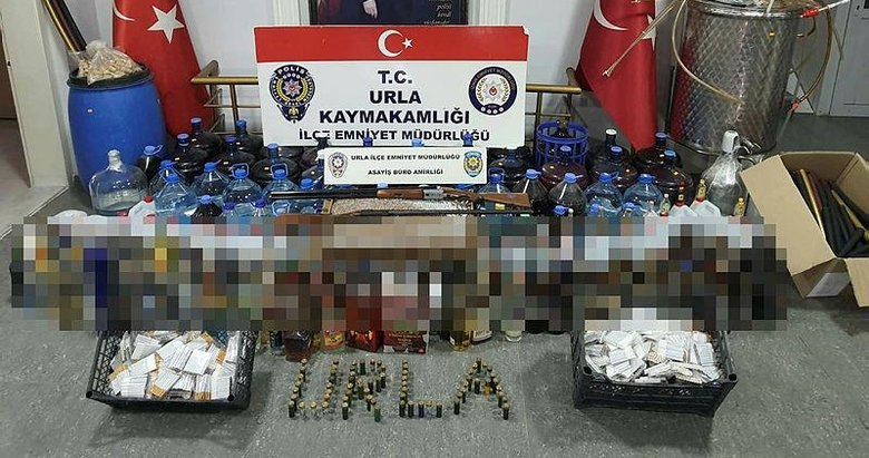 İzmir’de kaçak içki operasyonunda 6 kişi gözaltına alındı