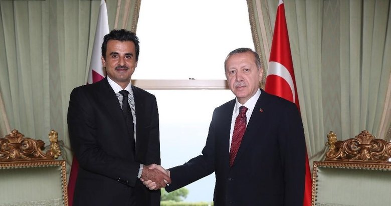 Başkan Erdoğan’dan Katar Emiri Al Sani’ye tebrik telefonu