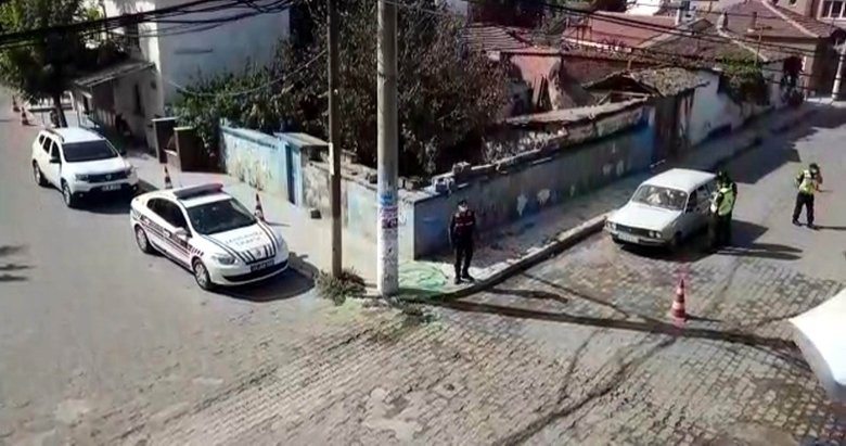 Manisa’da jandarmadan drone ile maske denetimi