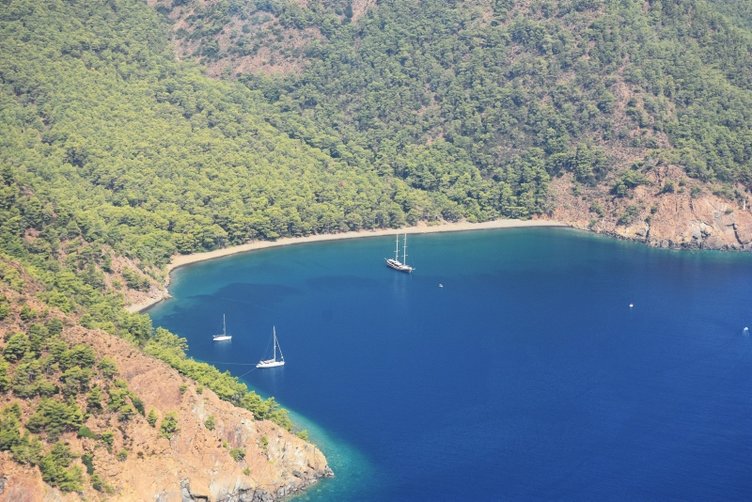 Muğla kıyılarına uçan gözlü denetim