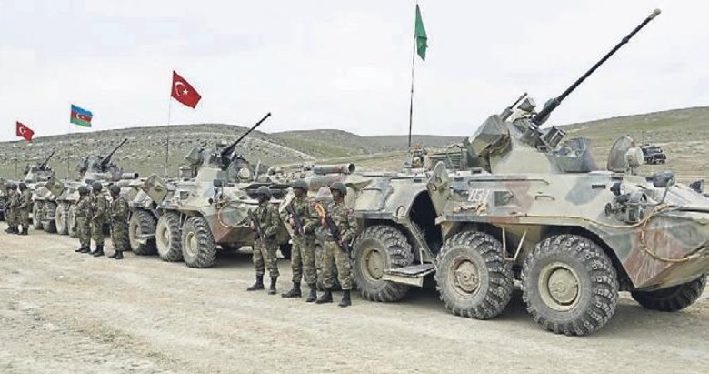 Türk ve Azeri ordusundan ortak tatbikat