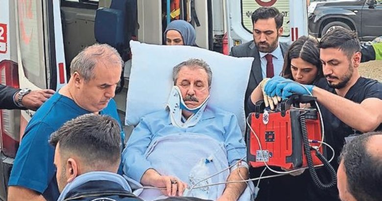 BBP Genel Başkanı Destici’nin aracı Tokat’ta kaza yaptı