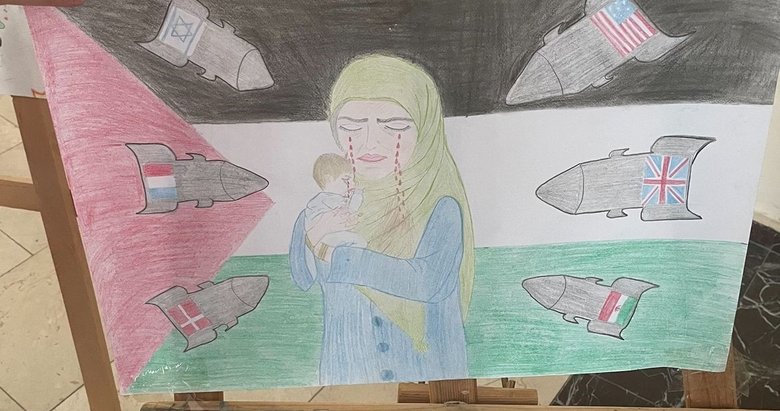 Aydın’da binlerce öğrenciden Filistin’de yaşanan zulme tepki