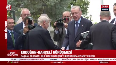 Başkan Erdoğan, MHP Genel Başkanı Devlet Bahçeli görüşmesi başladı