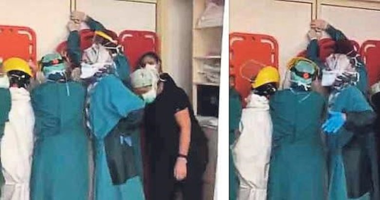 Ankara’da sağlıkçılara saldırı kameraya yansıdı