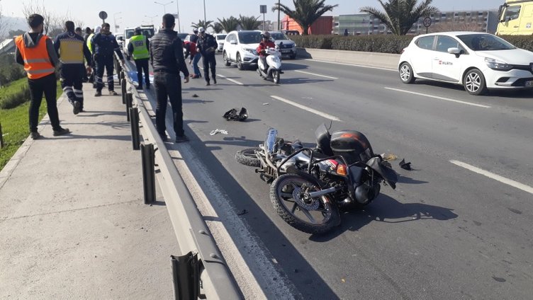 İzmir Konak’ta hafriyat kamyonunun altında kalan motosikletli öldü