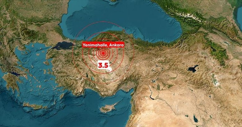 Ankara’da 3,5 büyüklüğünde deprem