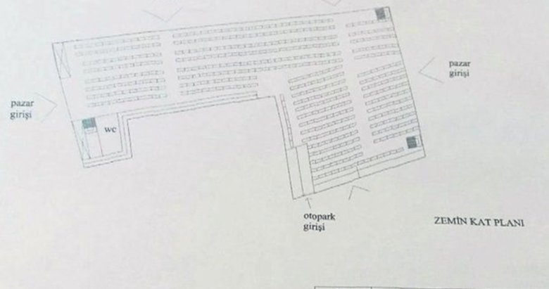 Pazar yerine lüks rezidans