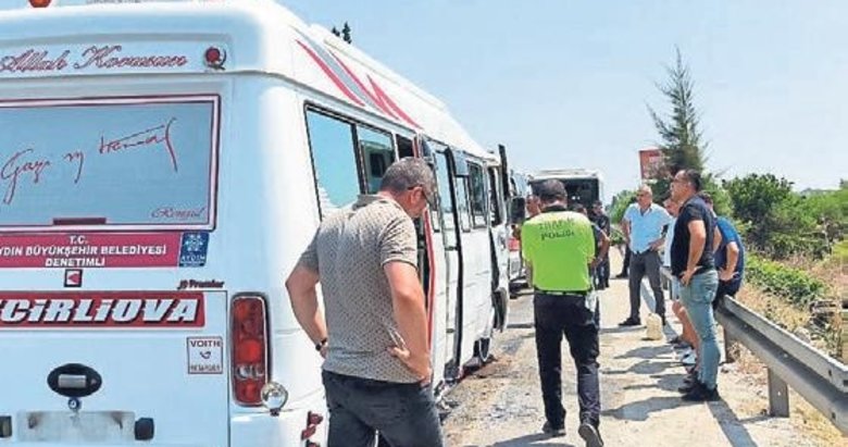 Belediye otobüsü ile minibüs çarpıştı