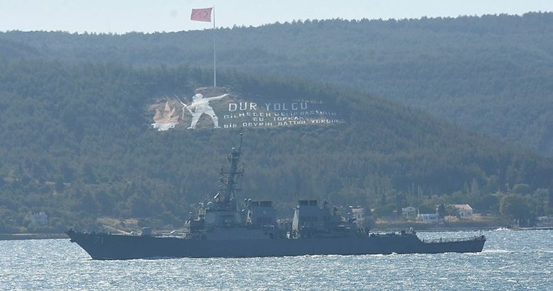 ABD savaş gemisi, Ege Denizi’ne açıldı