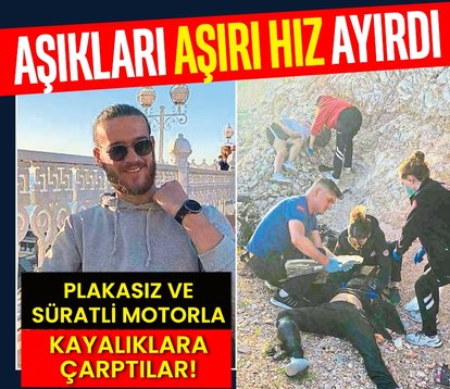Aşıkları aşırı hız ayırdı